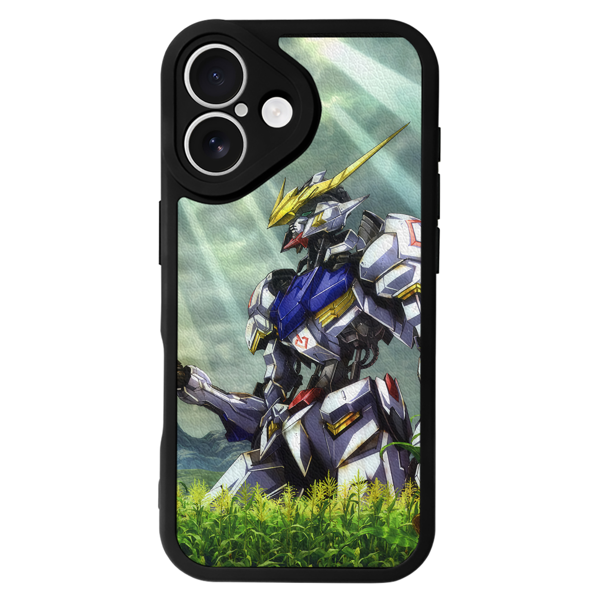 （画像用） 機動戦士ガンダム Mobile Suit Gundam 【iPhone 16シリーズ対応】シリコンスマホケース（レザー調） 材質：シリコン